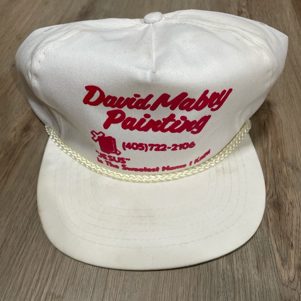 Cream vintage trucker hat